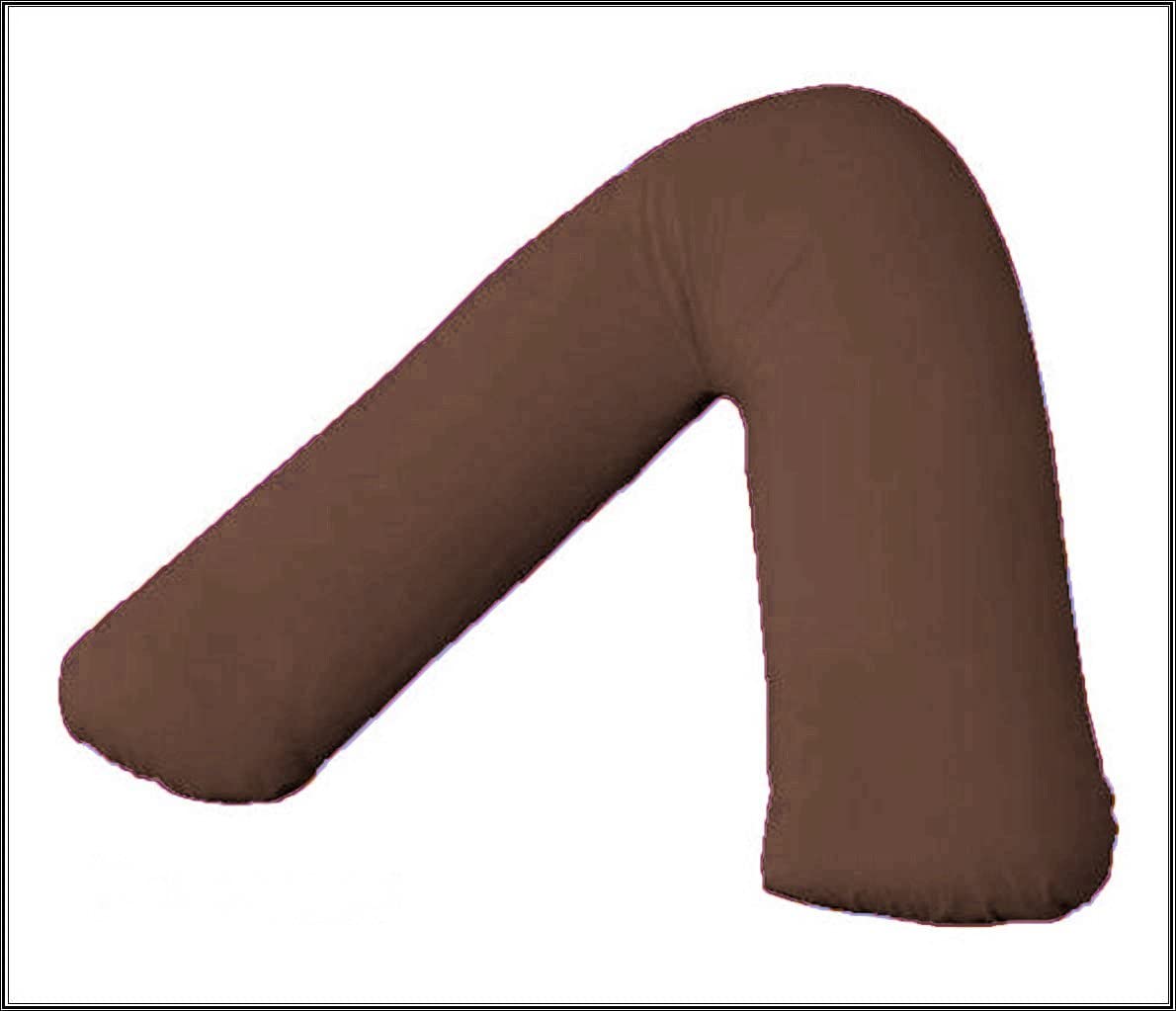 AmigoZone Plain Polycotton Back & Neck Support V Shaped Pillowcase