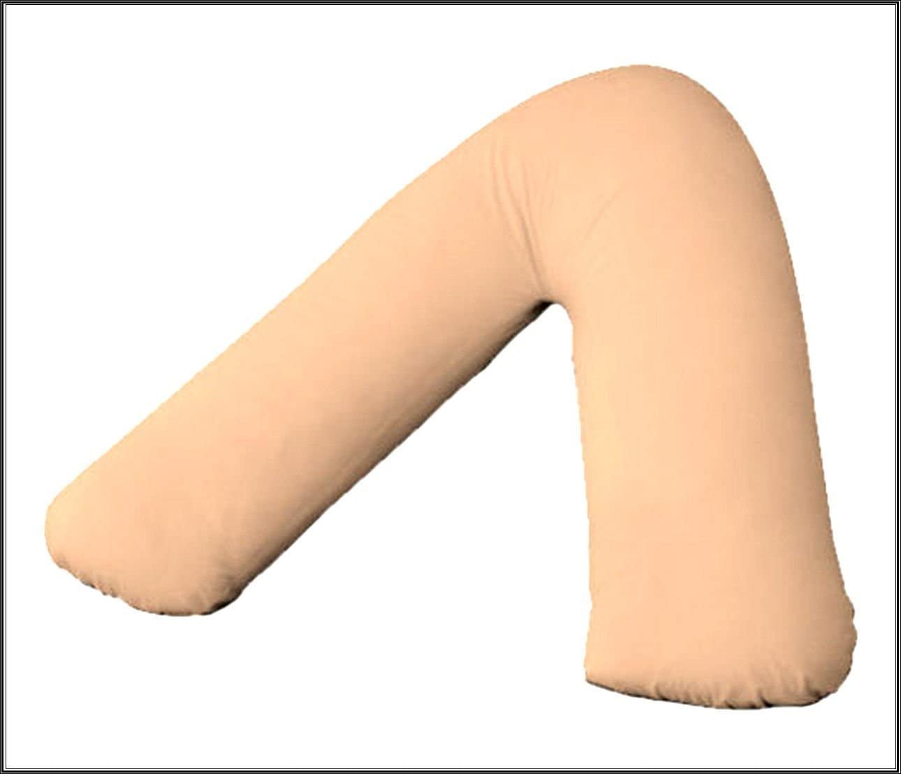 AmigoZone Plain Polycotton Back & Neck Support V Shaped Pillowcase