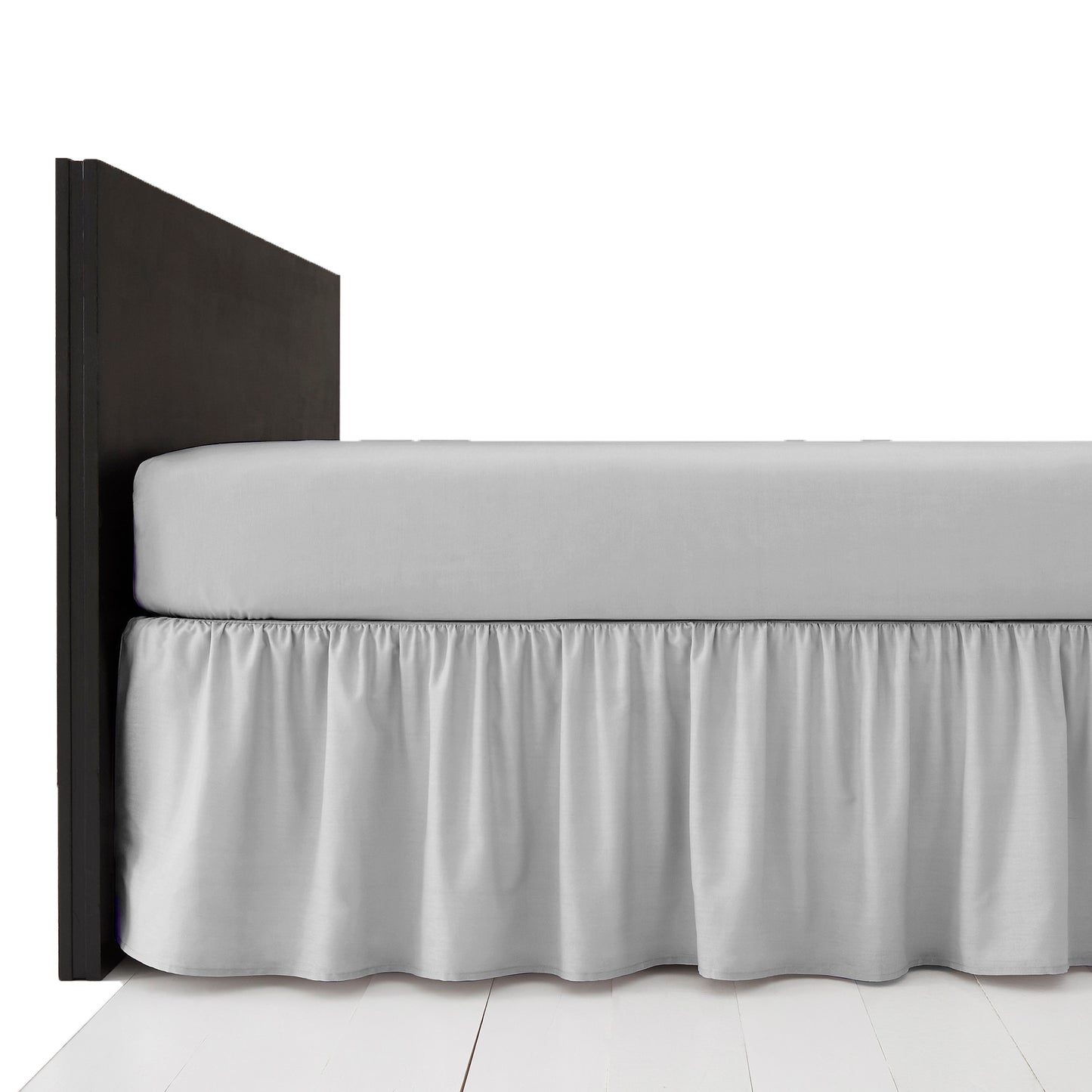 AmigoZone Plain Pollycotton Frilled Bed Base Valance Sheet