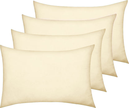 AmigoZone New 4 Pack Pillowcases Housewife Plain Cover Polycotton Percale Bedroom Pillowcases