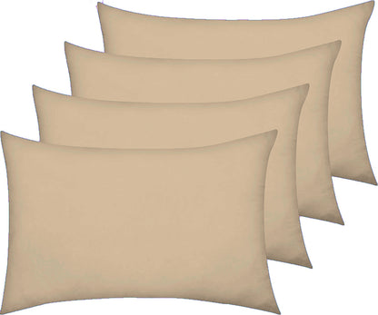 AmigoZone New 4 Pack Pillowcases Housewife Plain Cover Polycotton Percale Bedroom Pillowcases