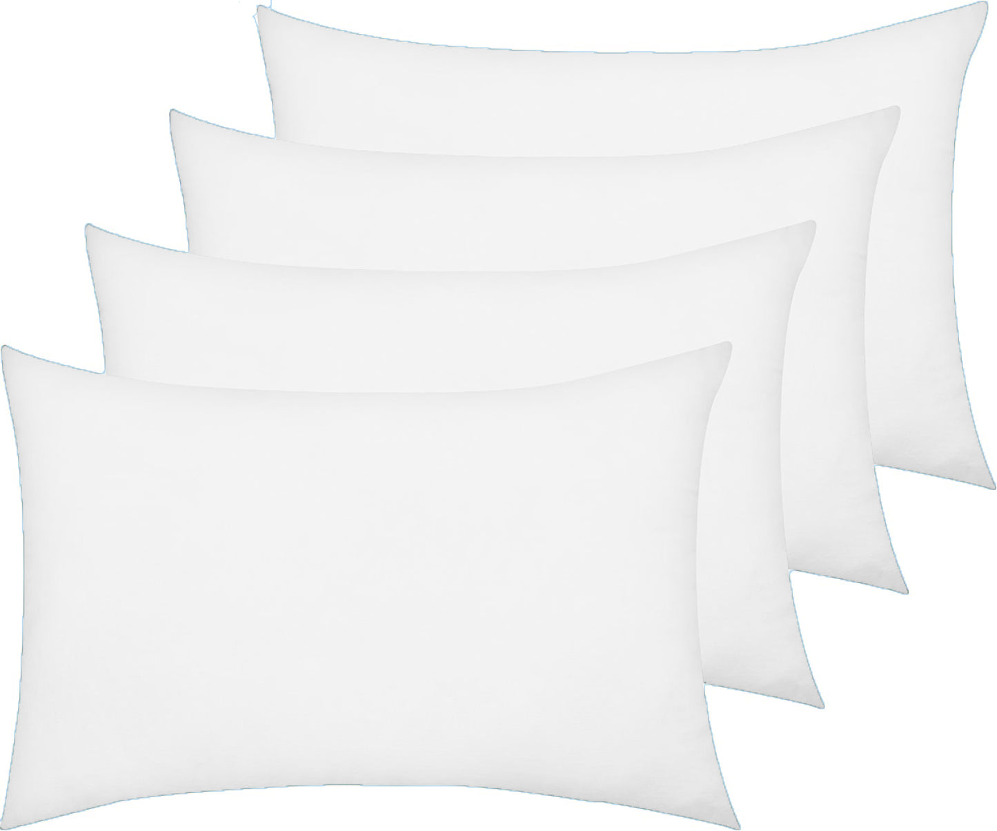 AmigoZone New 4 Pack Pillowcases Housewife Plain Cover Polycotton Percale Bedroom Pillowcases