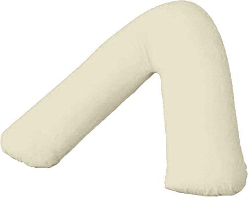 AmigoZone Plain Polycotton Back & Neck Support V Shaped Pillowcase