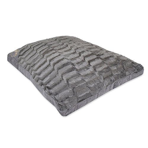 AmigoZone Large & Extra Large Fur Dog Bed Cushion Washable Zipped Mattress,