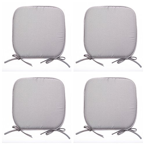 AmigoZone Set of 4 Padded Chair Seat Pads Cushion - Plain Design