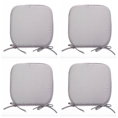 AmigoZone Set of 4 Padded Chair Seat Pads Cushion - Plain Design