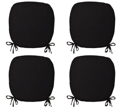 AmigoZone Set of 4 Padded Chair Seat Pads Cushion - Plain Design