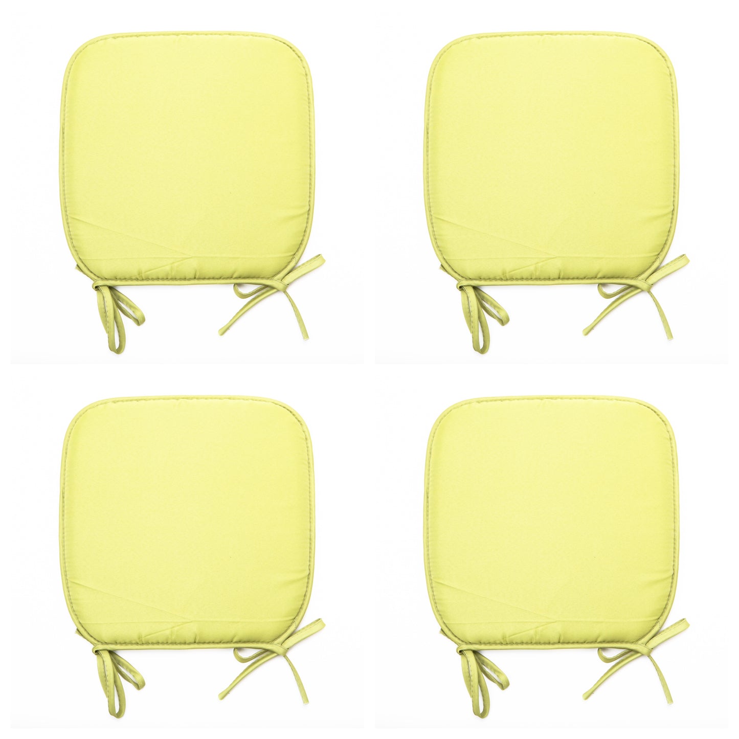 AmigoZone Set of 4 Padded Chair Seat Pads Cushion - Plain Design